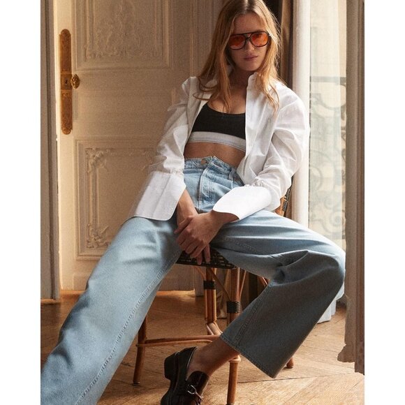 NEW MOTHER SNACKS! Pleated Fun Dip Puddle Jeans Just a Little Nibble Straight - Picture 9 of 15